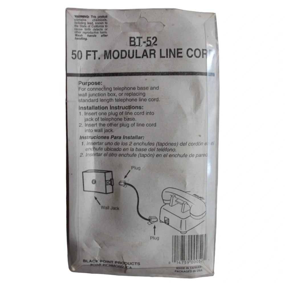 (2) 50’ Modular Phone Cords